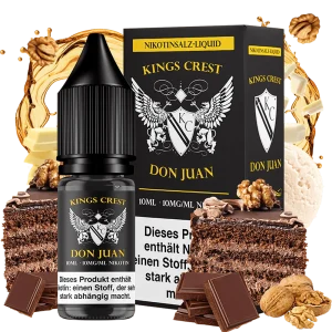 Kings Crest Nikotinsalz – Don Juan – 10ml Liquid 10mg