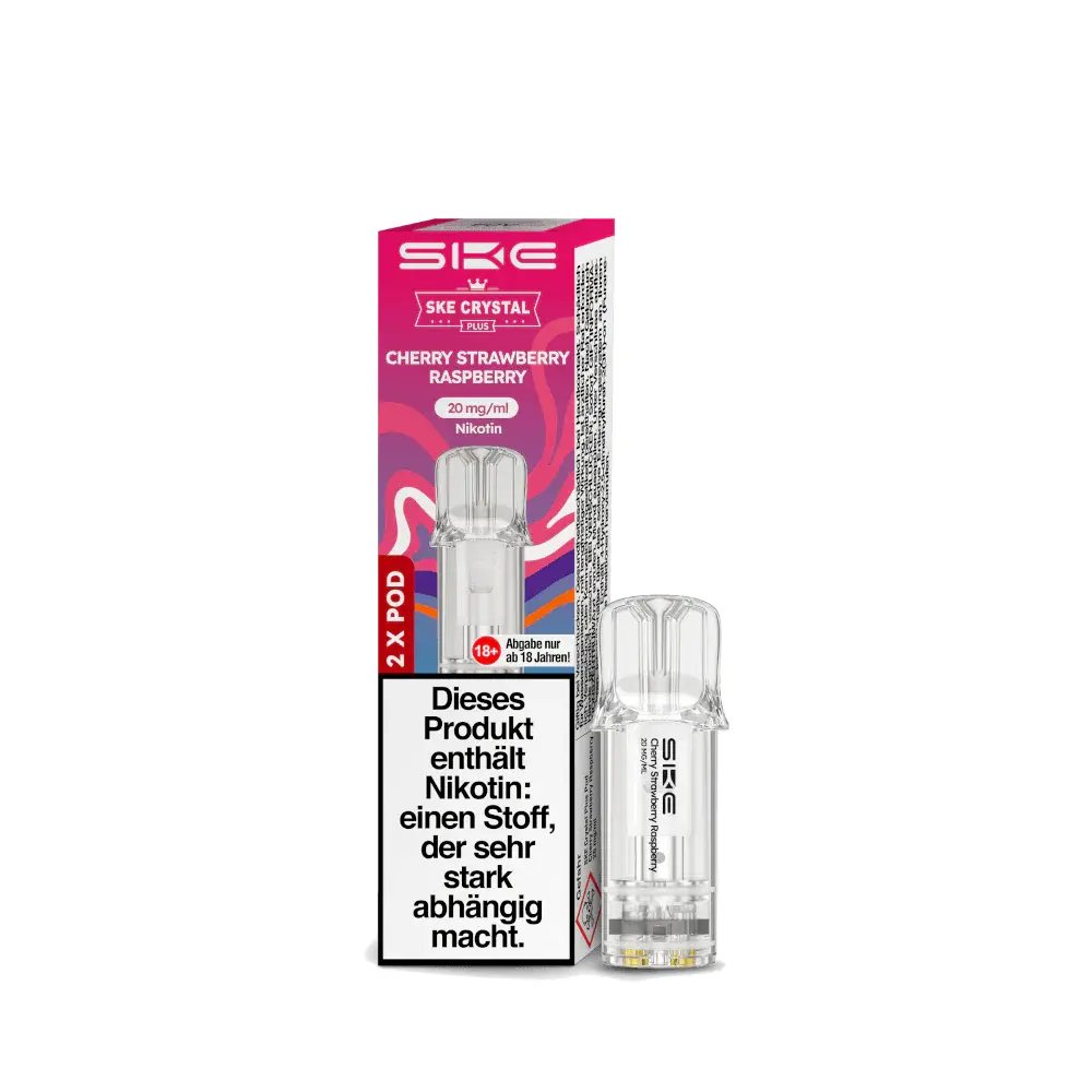 Crystal Plus Pod (2er Set) – Cherry Strawberry Raspberry (Kirsche Erdbeere Himbeere) – Bild 2
