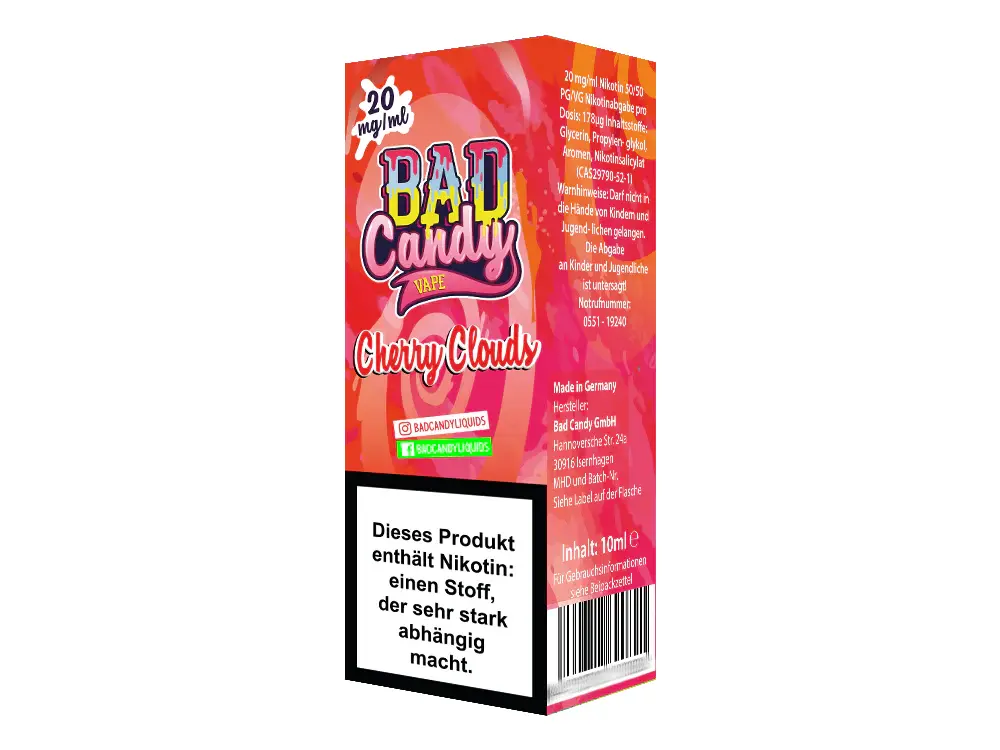 Bad Candy Cherry Cloud Nikotinsalz Liquid