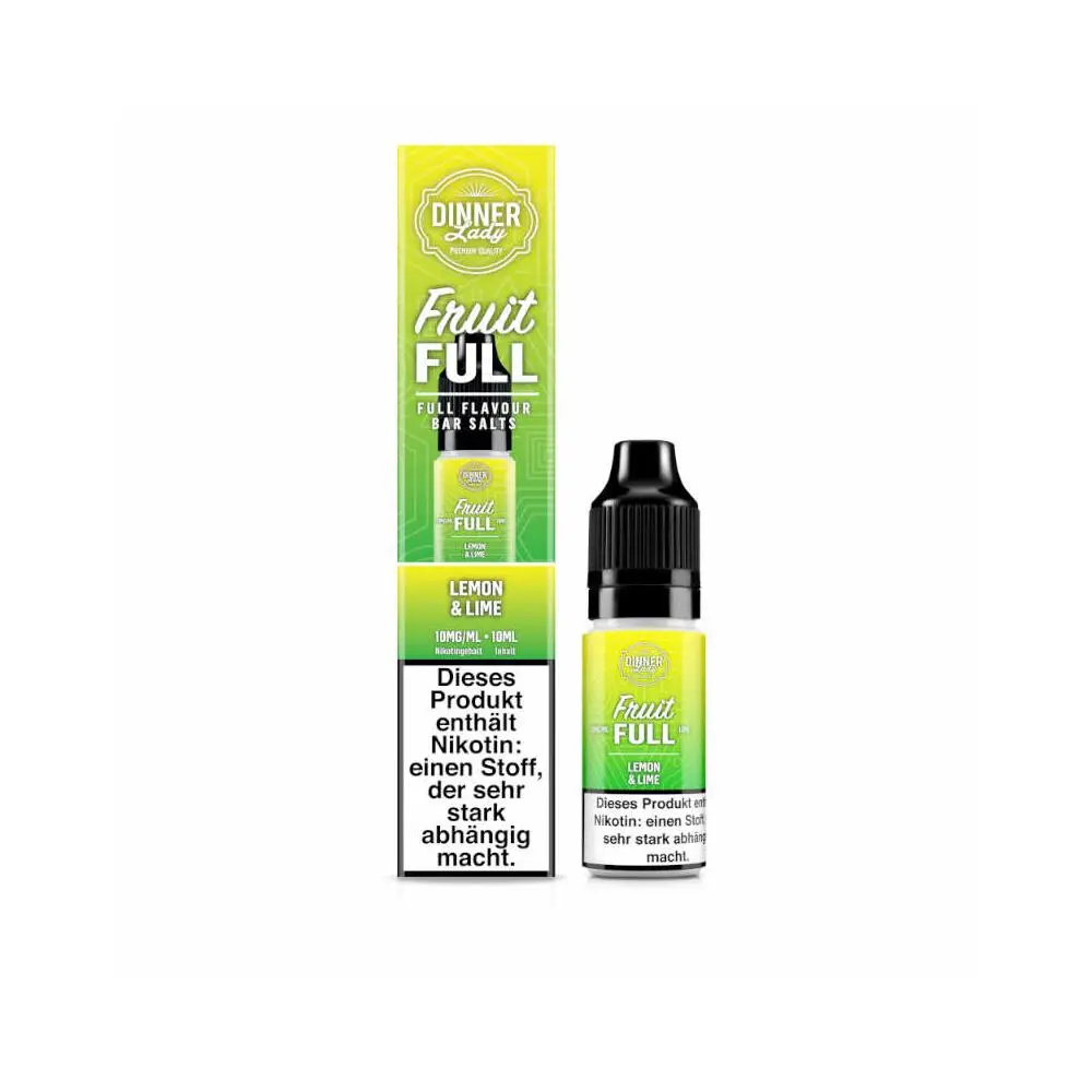 Dinner Lady Nikotinsalz Fruit Full – Lemon & Lime 10ml – Bild 2