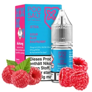 Pod Salt Xtra – Sour Blue Raspberry – 10 ml Nikotinsalz Liquid