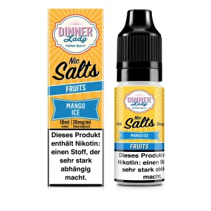 Dinner Lady Nikotinsalz – Mango Ice – 50/50 10ml Liquid 20mg