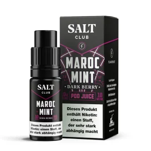 Salt Club Nikontinsalz – Flavorist Maroc Mint Dark Berry – Liquid 10ml 10mg