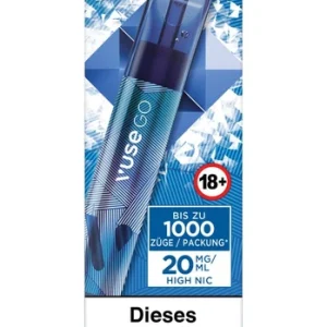 Einweg eZigarette Vuse GO Blueberry Ice 20mg bis zu 1000 Puffs
