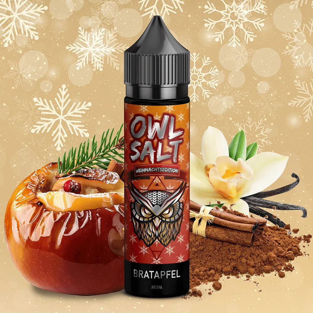 OWL Salt Aroma Longfill Weihnachtsedition – Bratapfel 10ml in 60ml Flasche – Bild 2