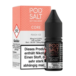Pod Salt Core Nikotinsalz – Peach Ice – Liquid 20mg 10ml C