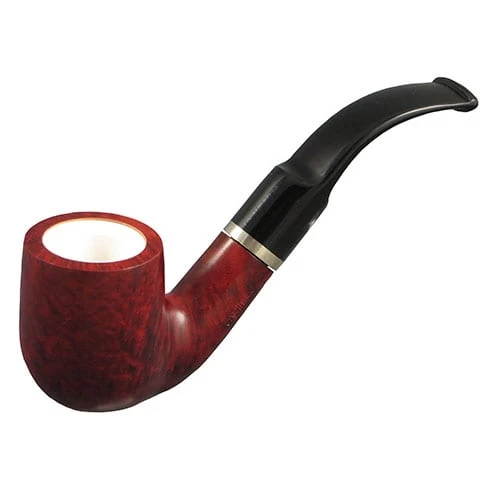 Pfeife Capitello Beta aus Bruyèreholz Meerschaum Acryl in braun weiss schwarz – Bild 2