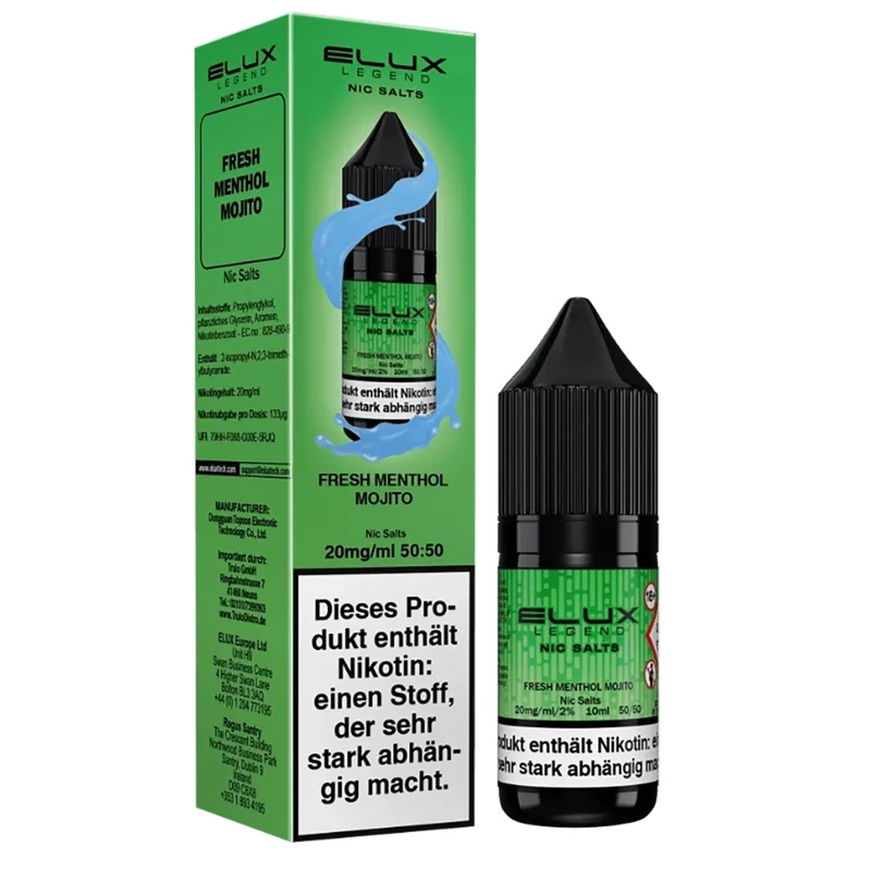 Liquid Fresh Menthol Mojito – Elux Nikotinsalz – Bild 2