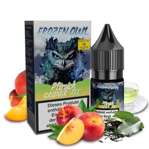 Liquid Pfirsich Grüner Tee – Frozen OWL Nikotinsalz