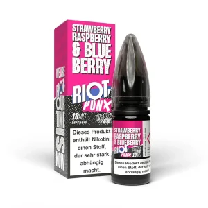Liquid Strawberry Raspberry & Blueberry – RIOT PUNX Hybrid Nikotinsalz