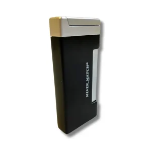Silver Match Sturmfeuerzeug Jetflame Schmal Schwarz