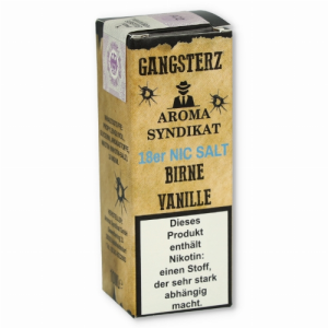 Gangsterz Birne-Vanille Nikotinsalz Liquid 10ml 18mg