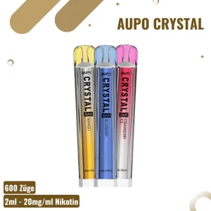 Aupo Crystal Vape – Blue Razz Lemonade – Einweg E-Zigarette