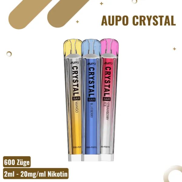 Aupo Crystal Vape – Blue Razz Lemonade – Einweg E-Zigarette